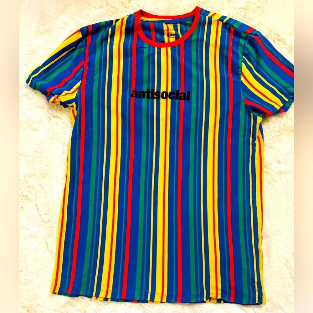 For The People VOX Antisocial Multicolor Stripe Women's Size Medium